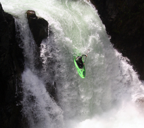 Me on the bottom waterfall of the double drop
