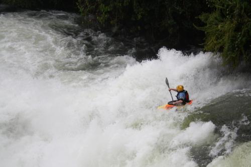 Making myself ready for a deep dive at Kalaghala Falls