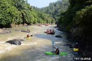 Low water on the Citarik river