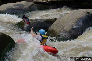 Amie on the Nimanga river in Sulawesi