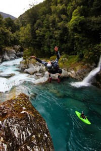 Laying back for a moment out of the boat in the Arahura River