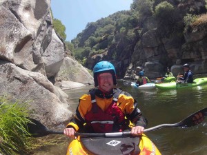 Chris, after taking a face shot on "Toxaway". East Kaweah.