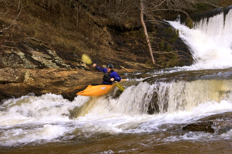 Joey on the dam boof  Photo: Matt West 