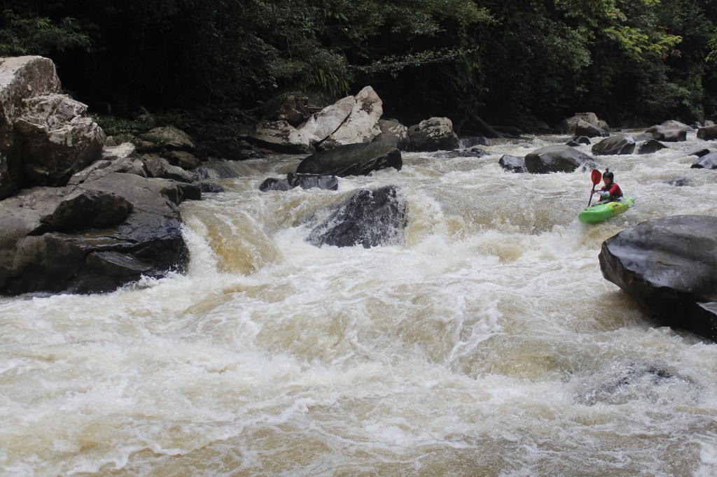 Tom Haywood deep in the jungle during the Trusan multiday.