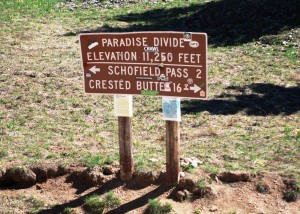 Paradise Devide sign by AG