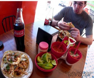 Typical food seen in Tlapacoyan. Photo- Dylan McKinney