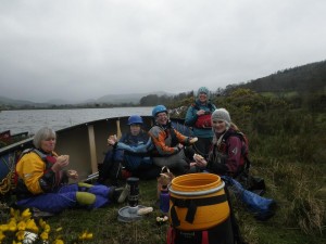 Lunch time for the Open Boaters