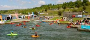 White water fun on the intermediate course