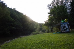 Camp site on the Mreznica