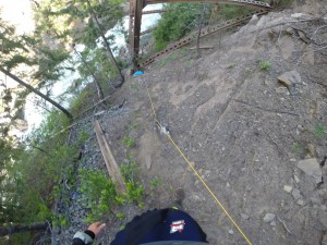 The brutal and unexpected portage on Nason Creek.