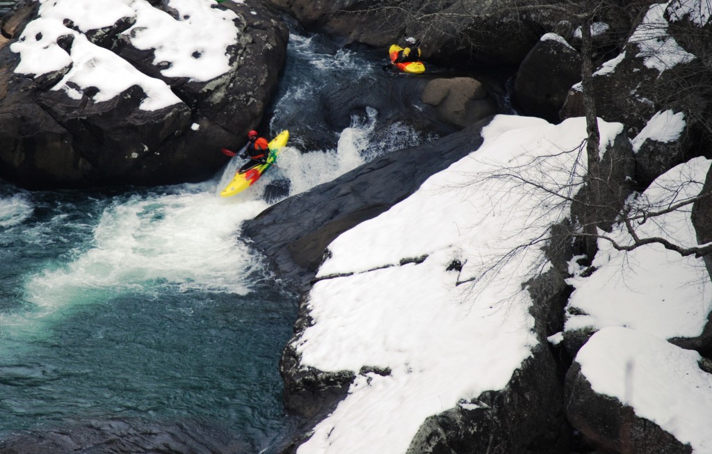 Adam Goshorn on Cable Falls by Shannon Goshorn