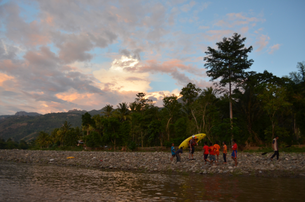 Sunset finish on the Sadan river.