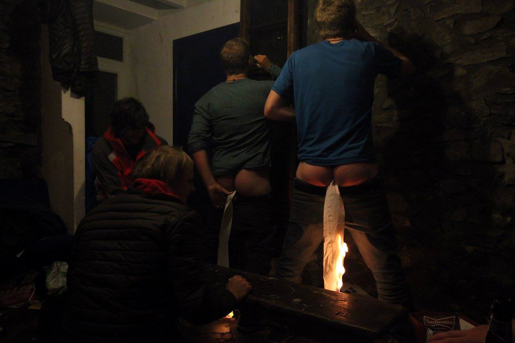 Student drinking games - the curry obviously wasn't hot enough - (pic: Murray Gauld)