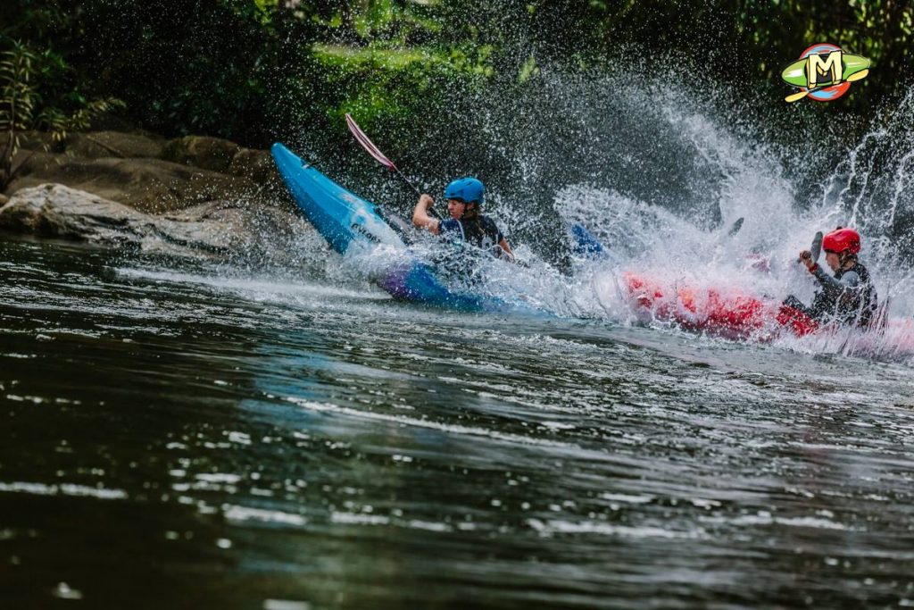 Flying off the start ramp of the boater cross - Mark Swaroop