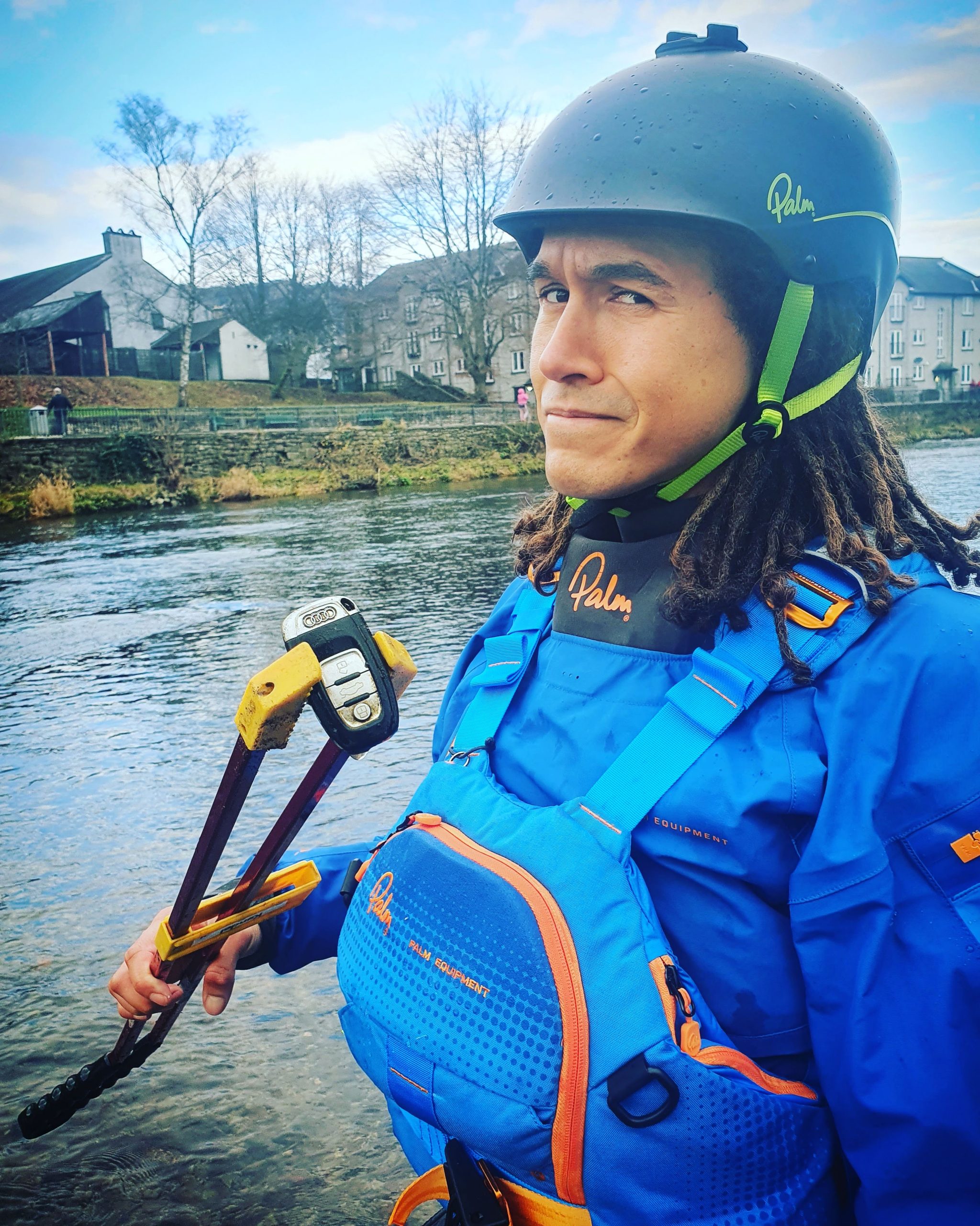 Chris Brain found a car key in the river!